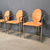 Vintage dining chairs by Belgochrom, set of 4 - 1980s