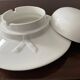 Vintage enameled porcelain hat pocket emptier