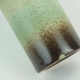 1960s 70s vintage scheurich VASE model 401-28 shades of green and brown