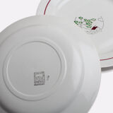 Lot de 6 assiettes Salins, modèle "Printemps"