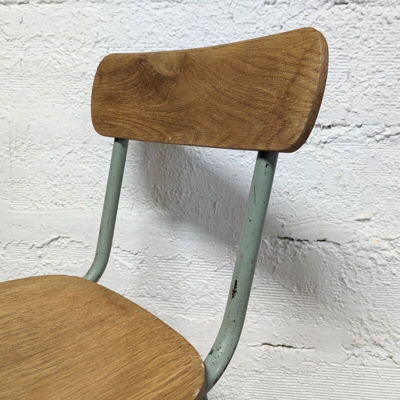 Green school chair