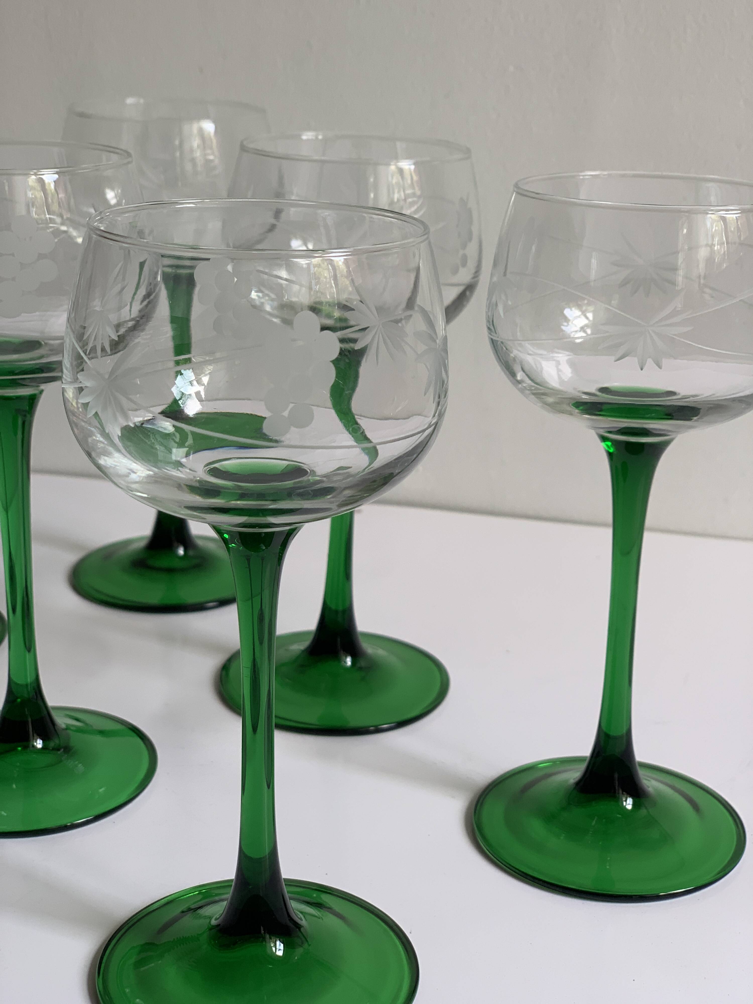 Alsatian wine glasses