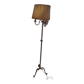 Golden bronze floor lamp