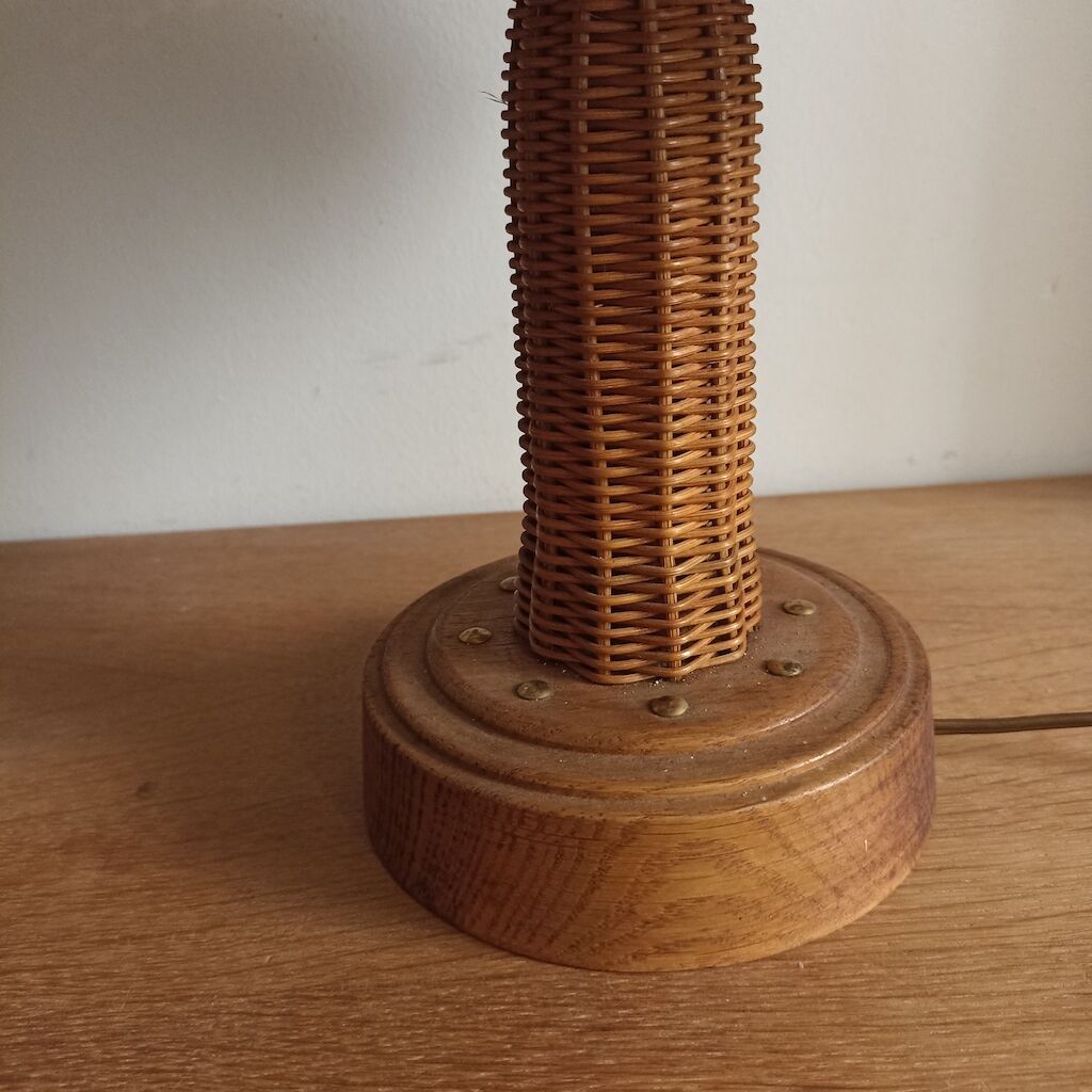 Rattan lamp from the 70s