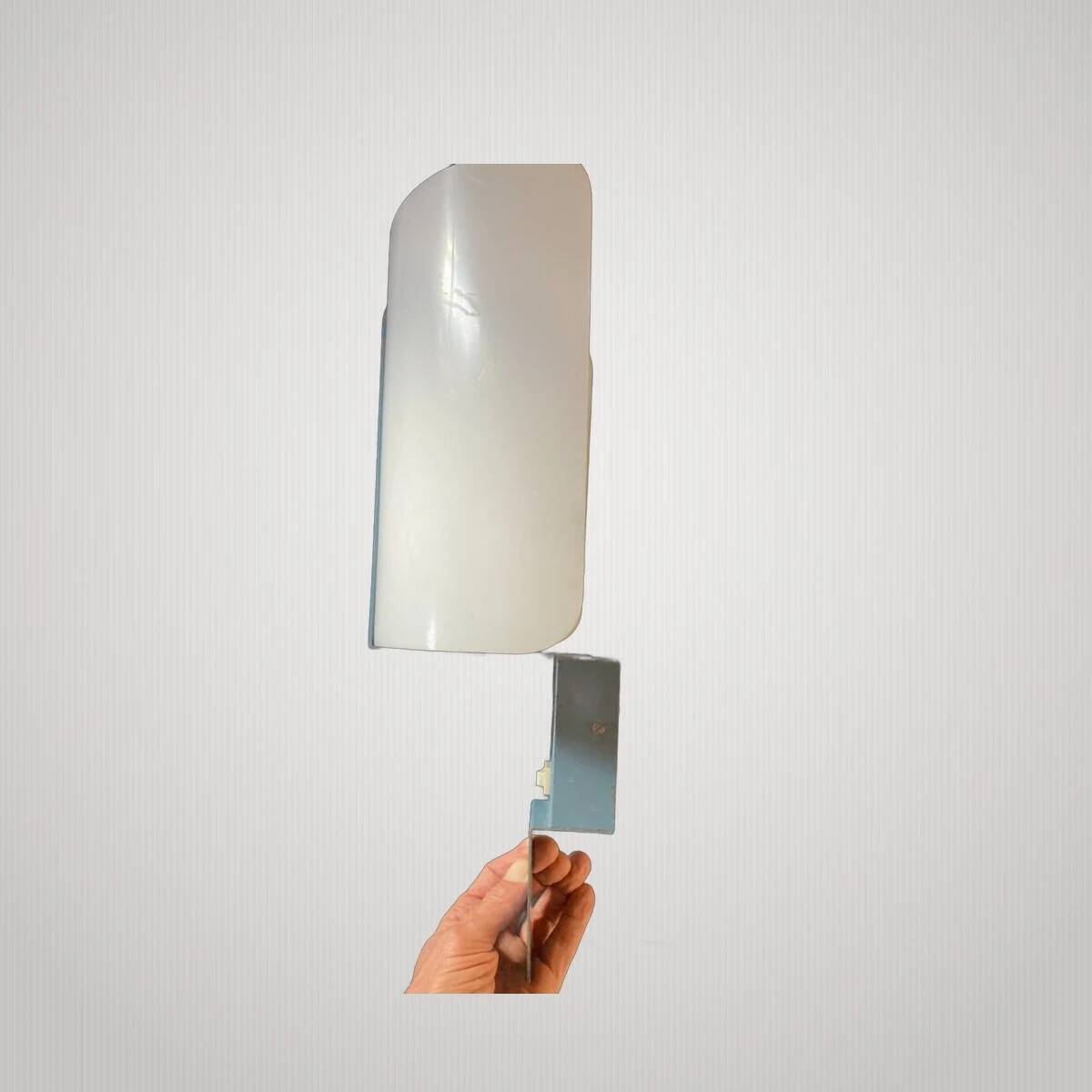 Arlus paire d'appliques métal perspex blanc vintage wall light 1960