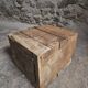 French antique oak safe, lockable rustic chest, circa 1750–1850.