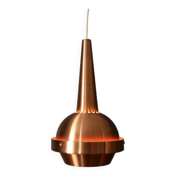 Vintage Scandinavian brass pendant light, 1960s