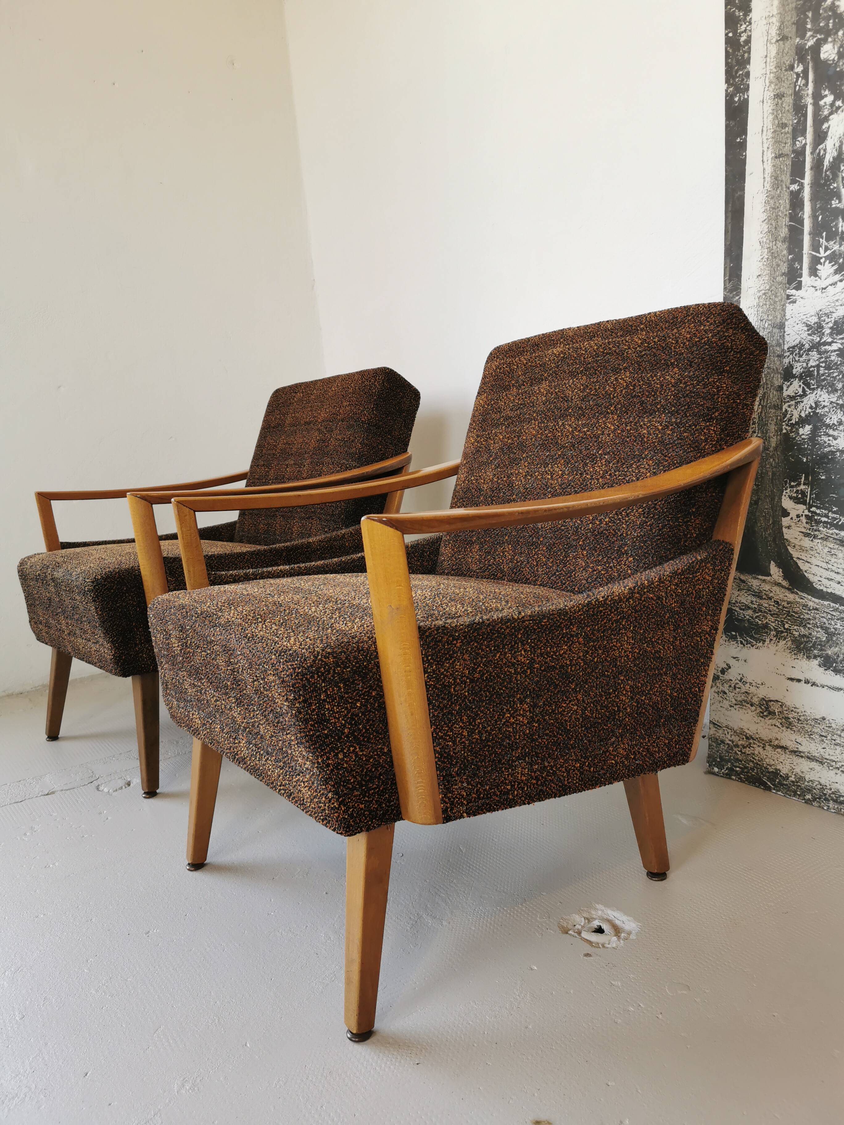 Pair of vintage 60s armchairs