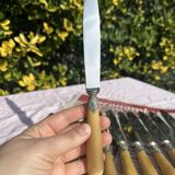 Set of 12 Antique Art Nouveau Table Knives - Tableware