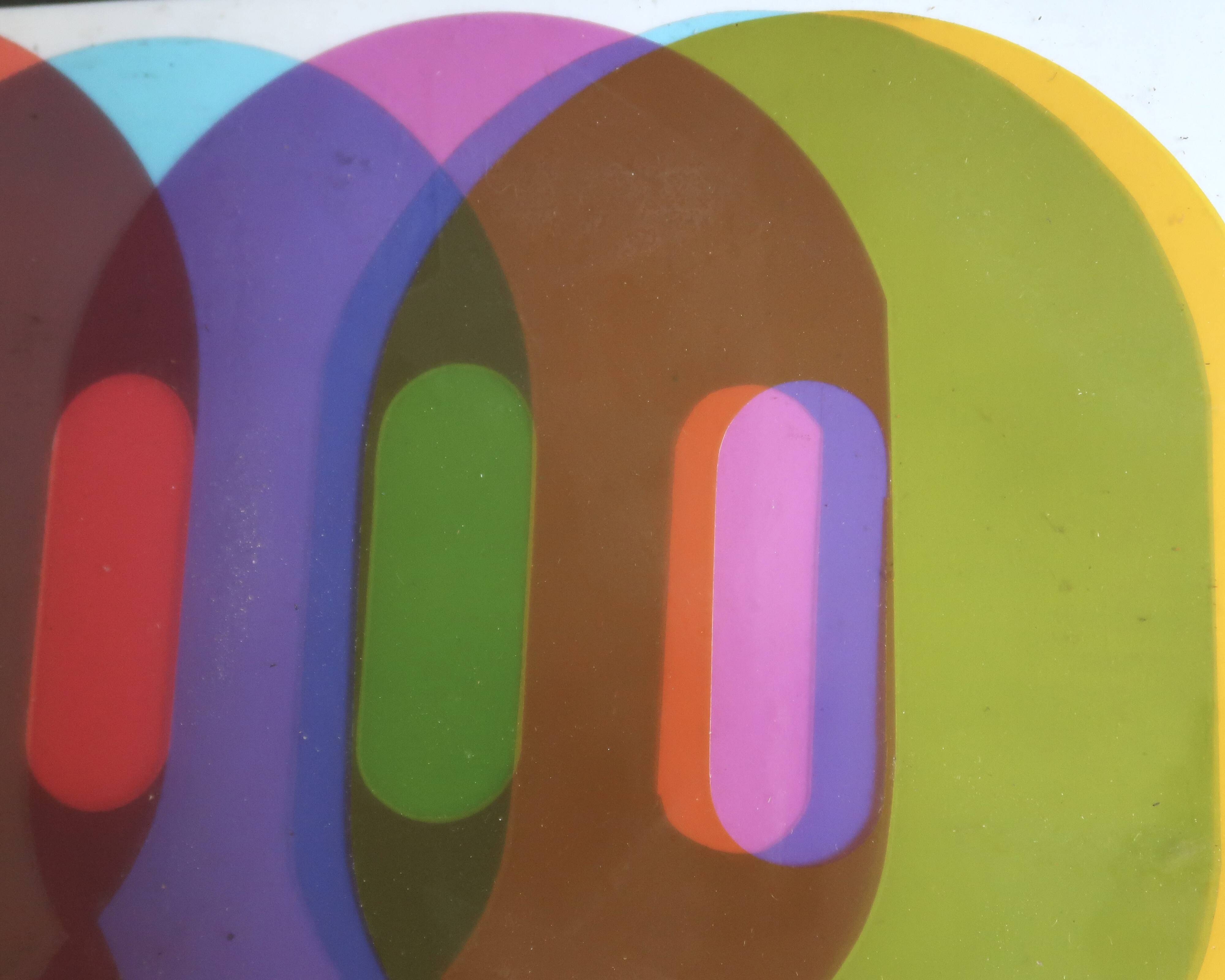 Kinetic Optical Art Painting, 1980s