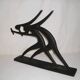 Modernist cast iron statuette from the 1950s.