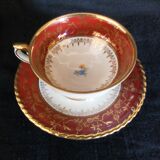 10 cups batch with porcelain saucers from Bavaria D-RW Weissenstadt