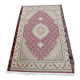 Handmade burgundy wool Persian rug 100x155cm