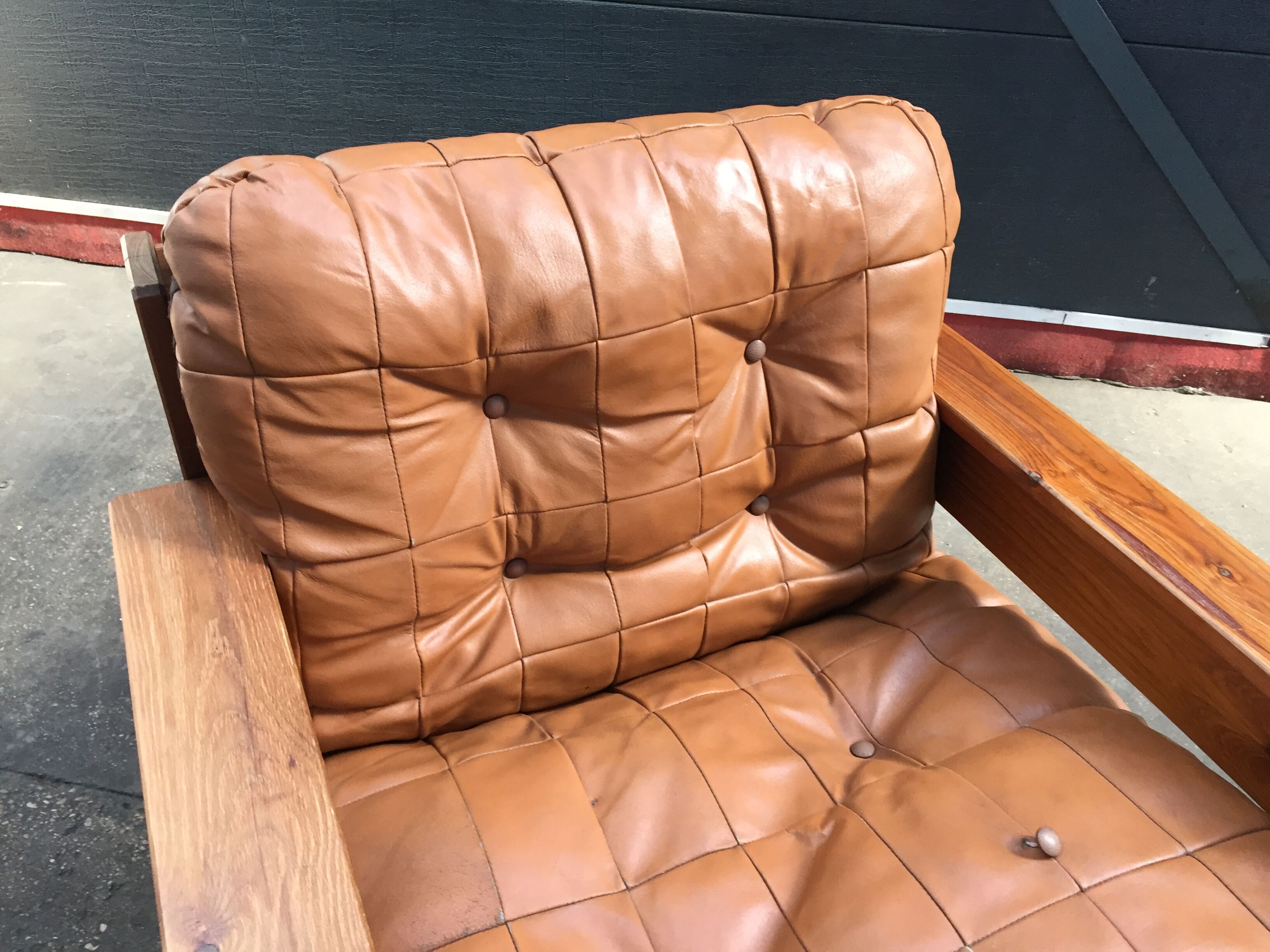 Scandinavian armchair in vintage pine