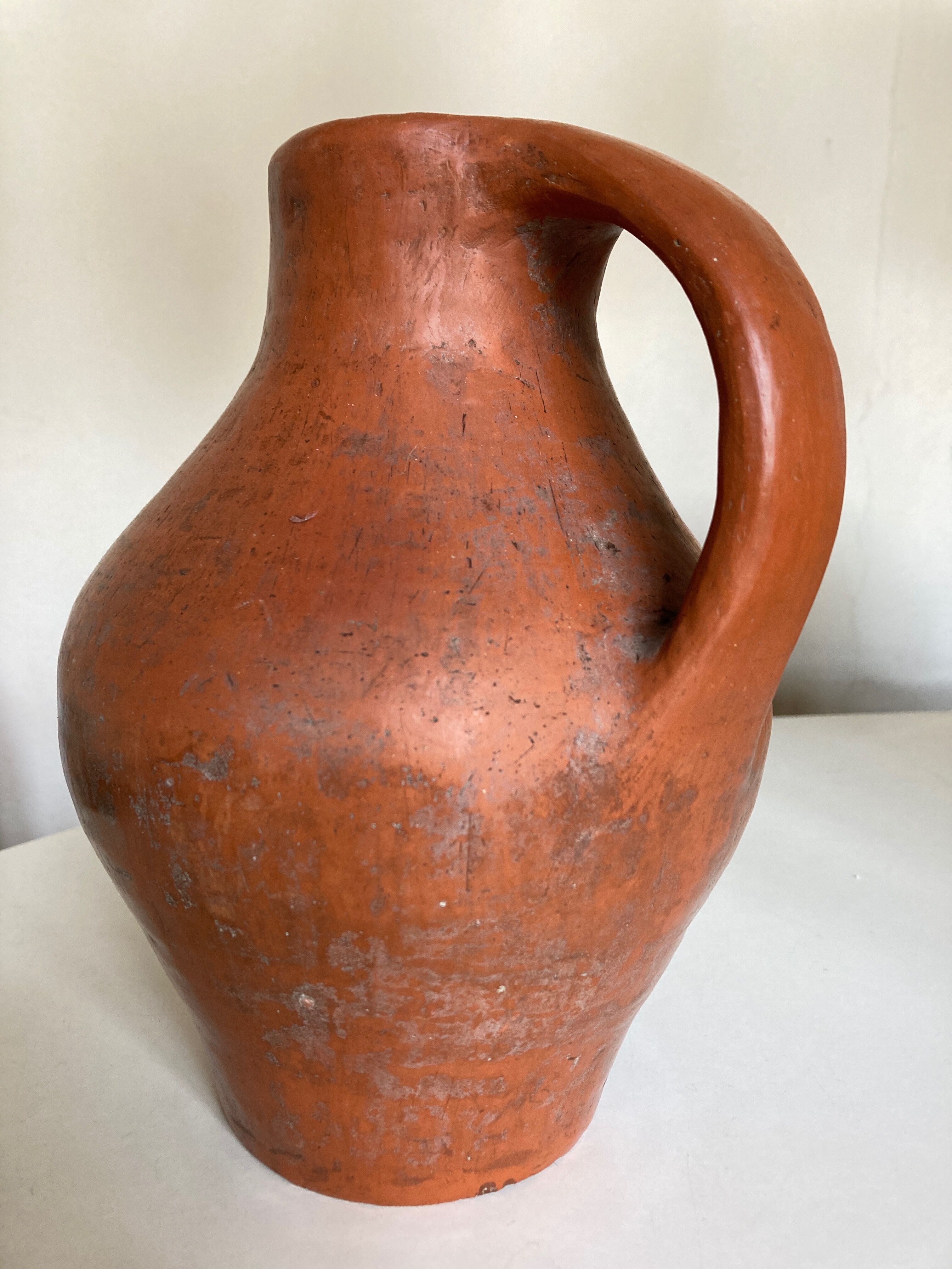 Vase pitcher XL in potter's terracotta 1960