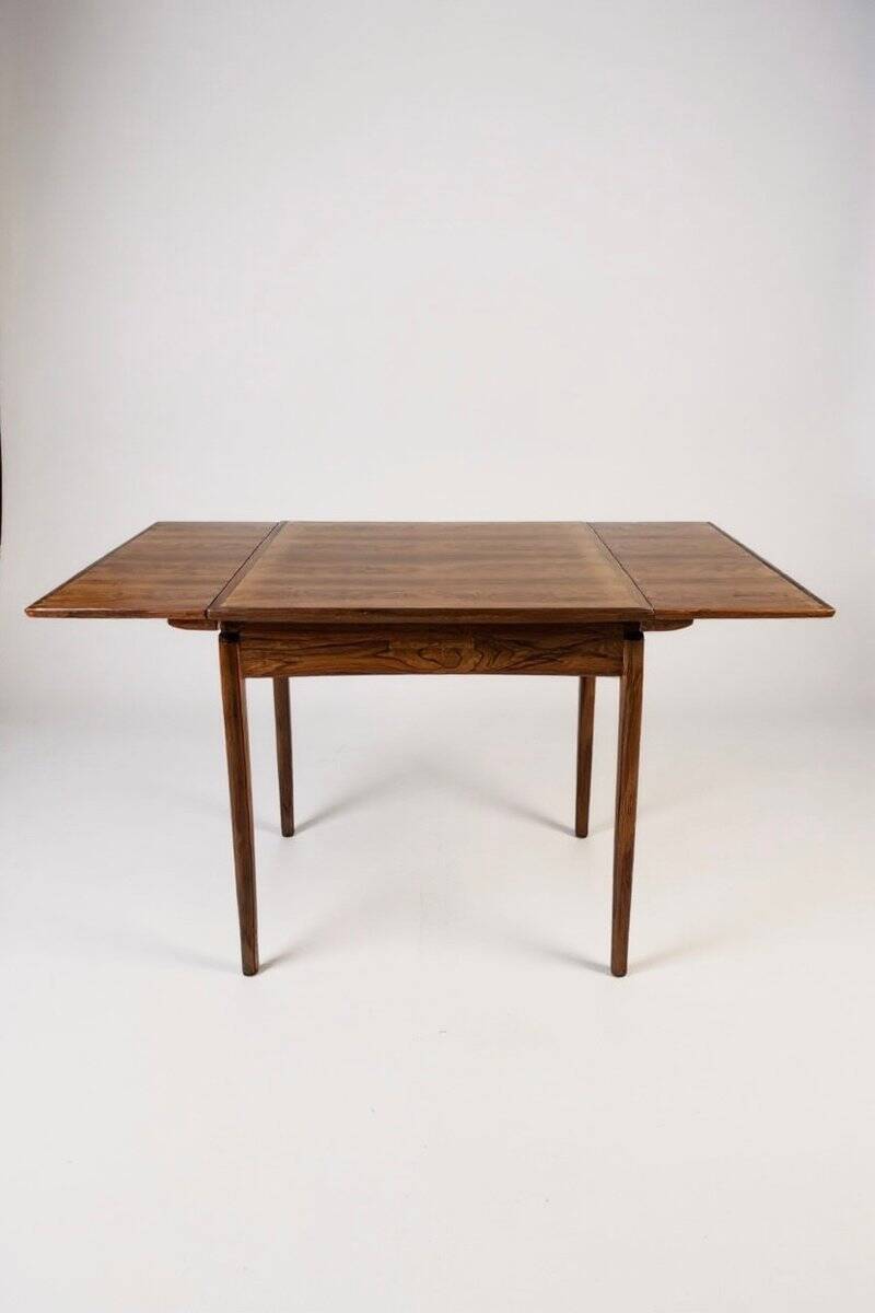 Scandinavian square extendable dining table by Poul Hundevad for Hundevad & Co., 1970s.