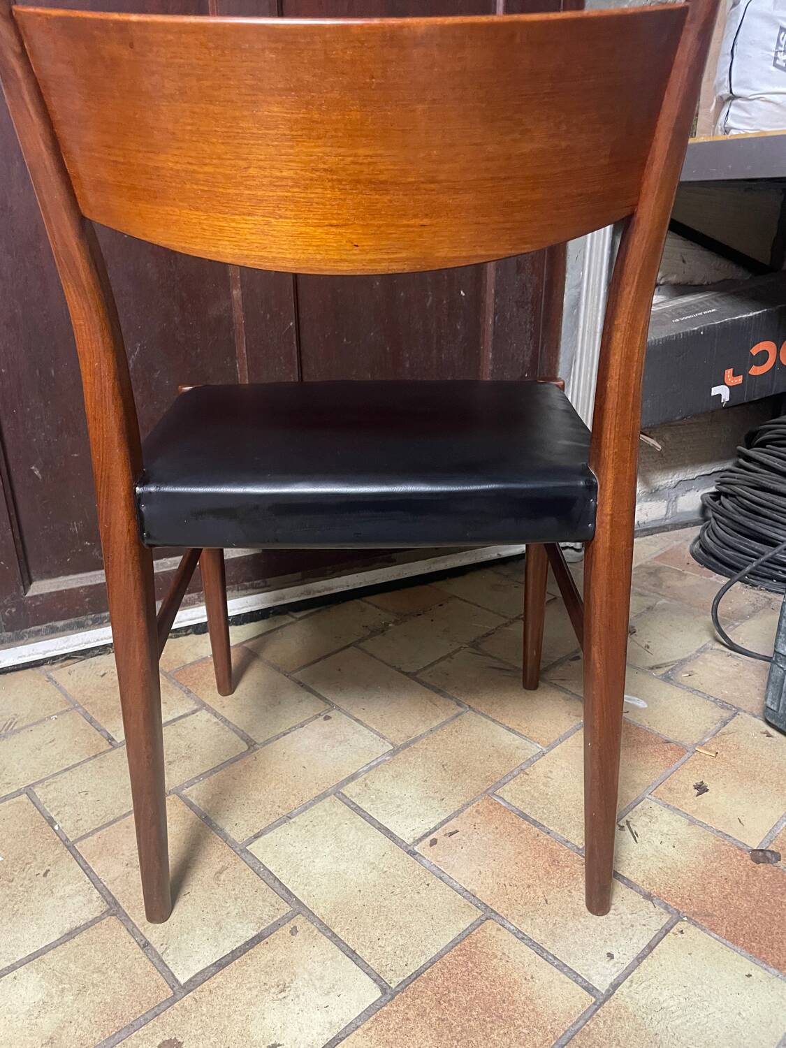 Chaise en teck model SA 10 designer Cees Braakman