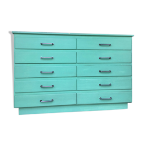 meuble de métier vert