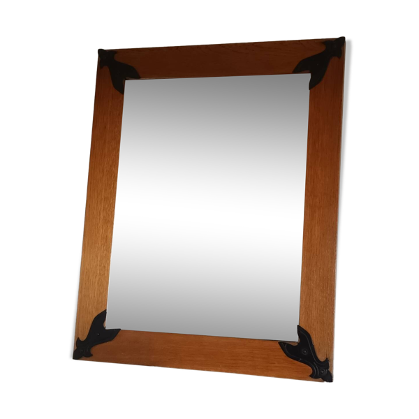 Miroir rectangle en Chêne vintage — Beyit