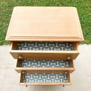 Scandinavian style 3-drawer chest of drawers, compass feet, from the 50s/60s