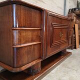 Charles Dudouyt oak art deco sideboard buffet 1940