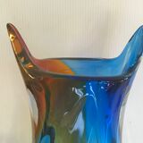 Glass vase by Art Chribska circa 1960