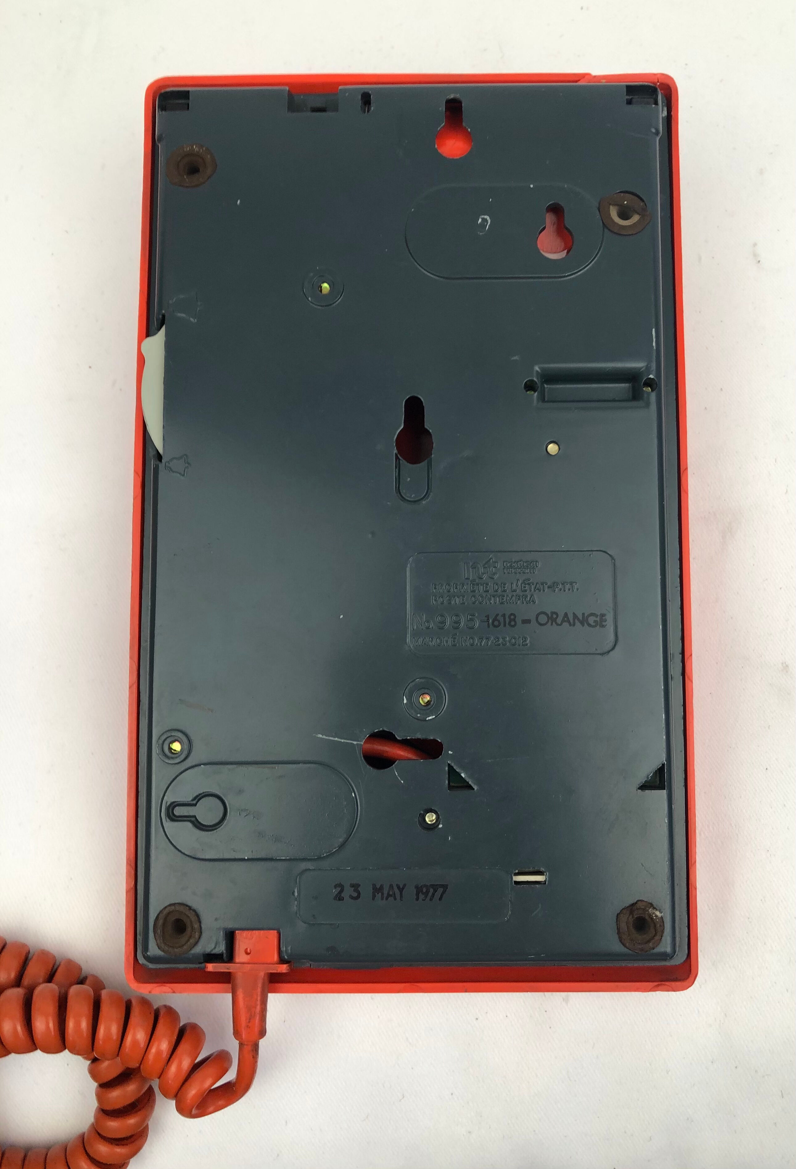 Orange 1970s phone