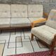 Danish canapé and its 1970s teak armchair