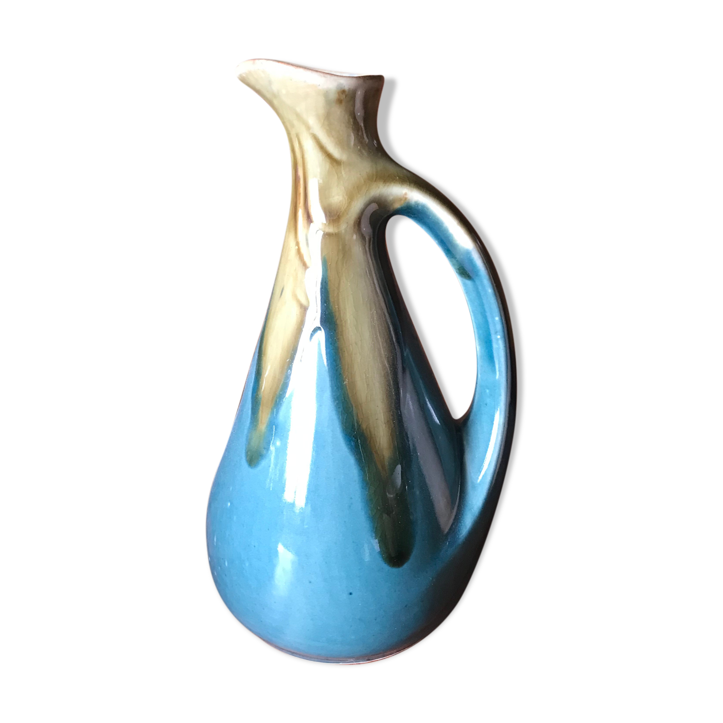 Denbac flamed sandstone pitcher
