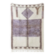 Berber wool rug in violet 200x300 cm
