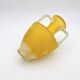 Vase Amphore Murano Scavo Jaune Safran Taillé  Cenedese