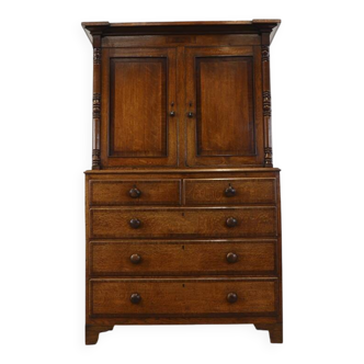 Antique English Oak Cabinet