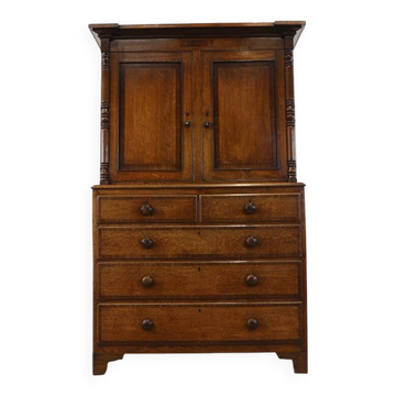 Armoire ancienne en chêne anglais