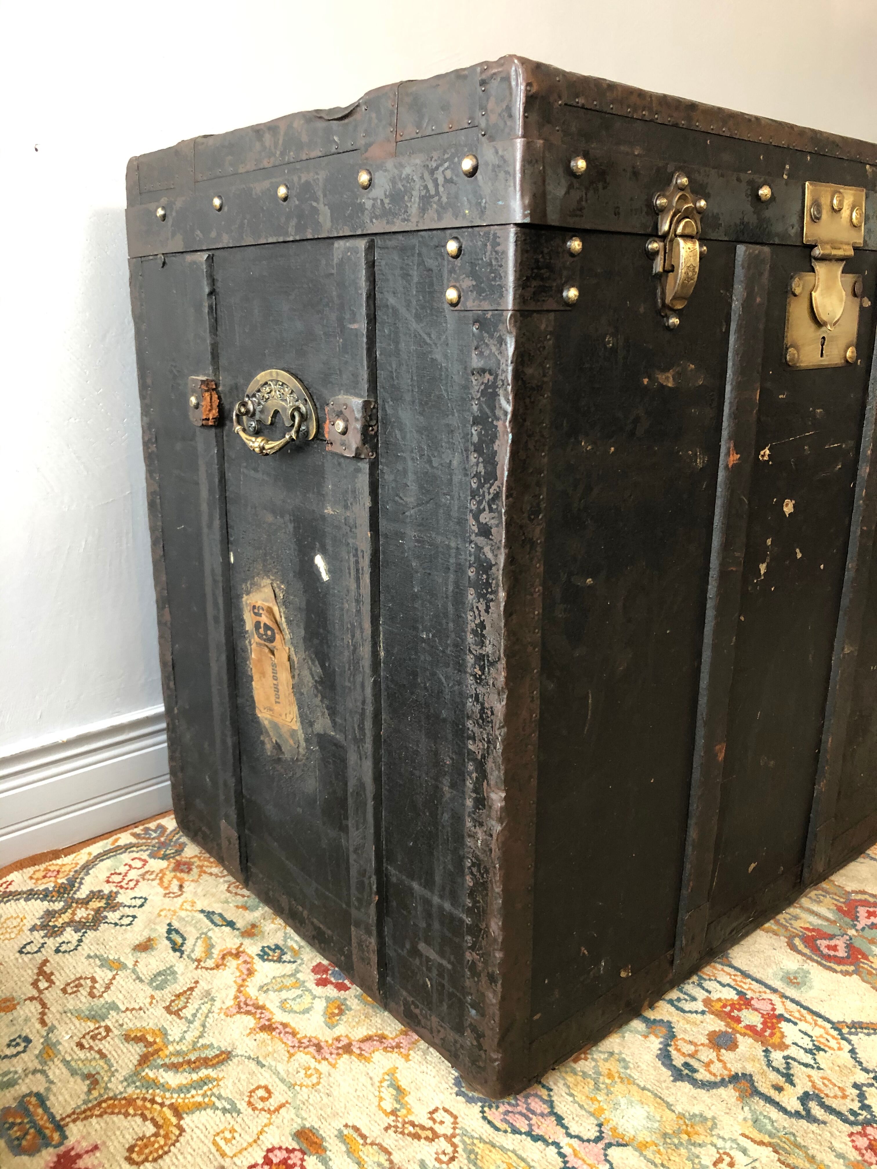 Ancient travel trunk