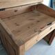 Striped pine office counter