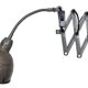 Grey Industrial Scissor Wall Lamp from Elektroinstala, 1960s