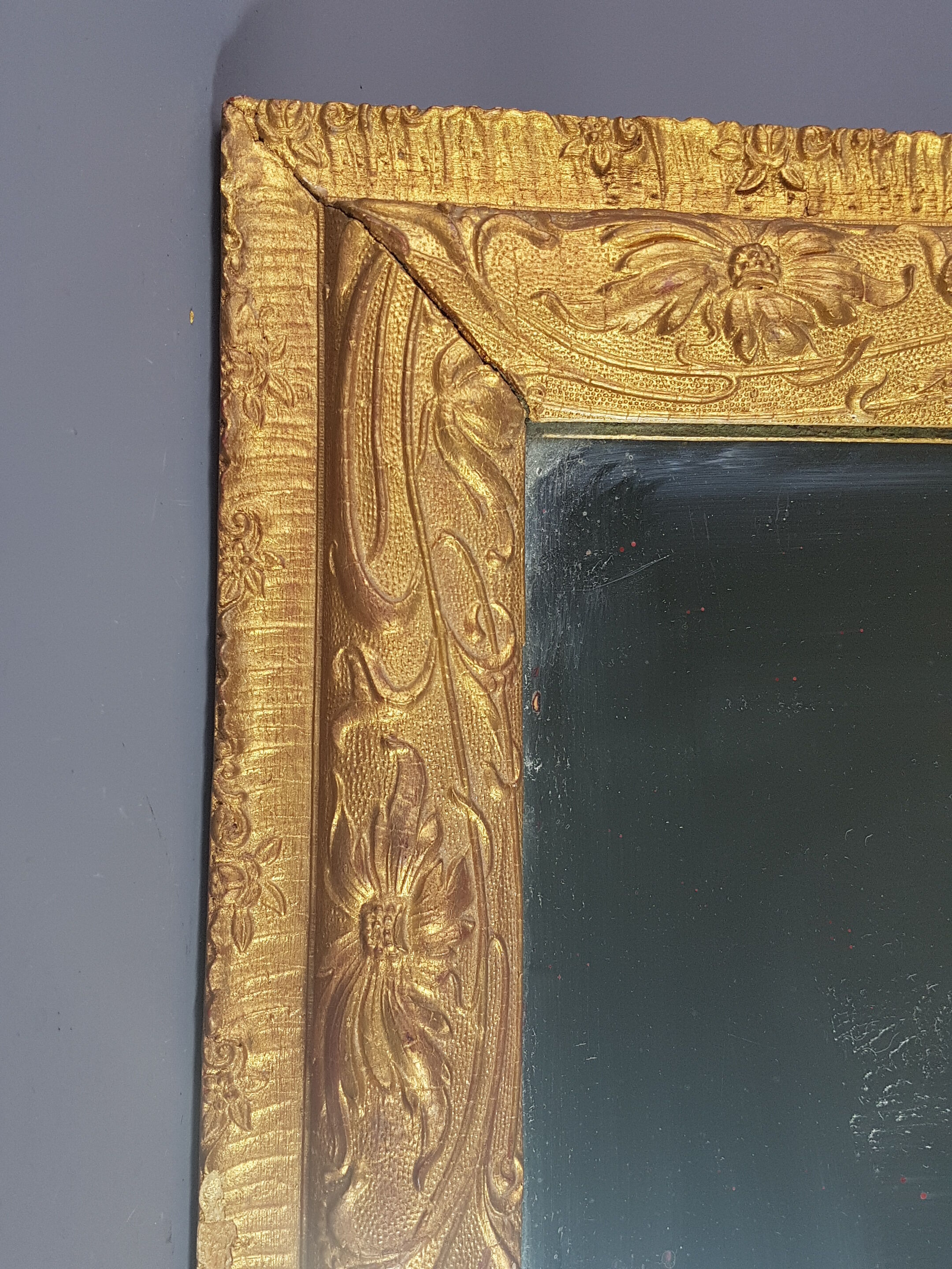 Old mirror, Art Nouveau 60x50 cm