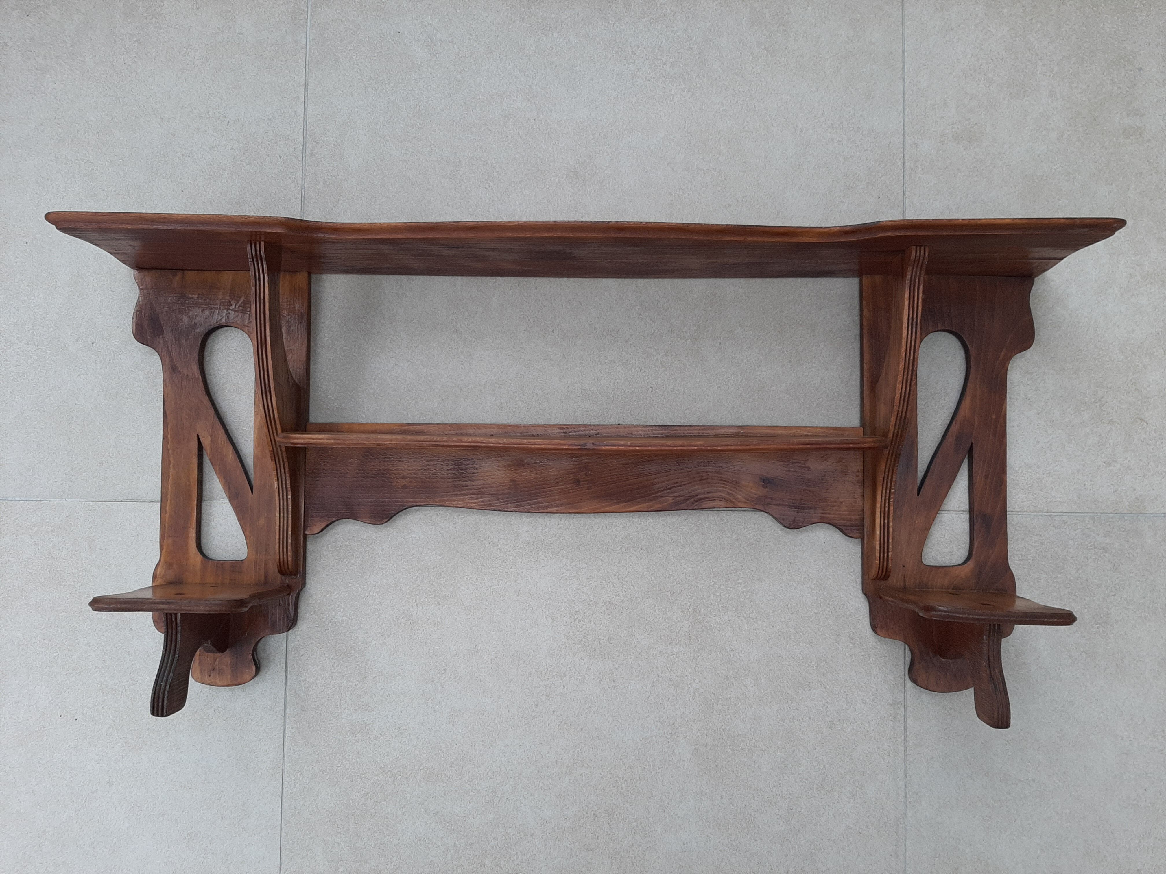 Art Nouveau-style wall shelf