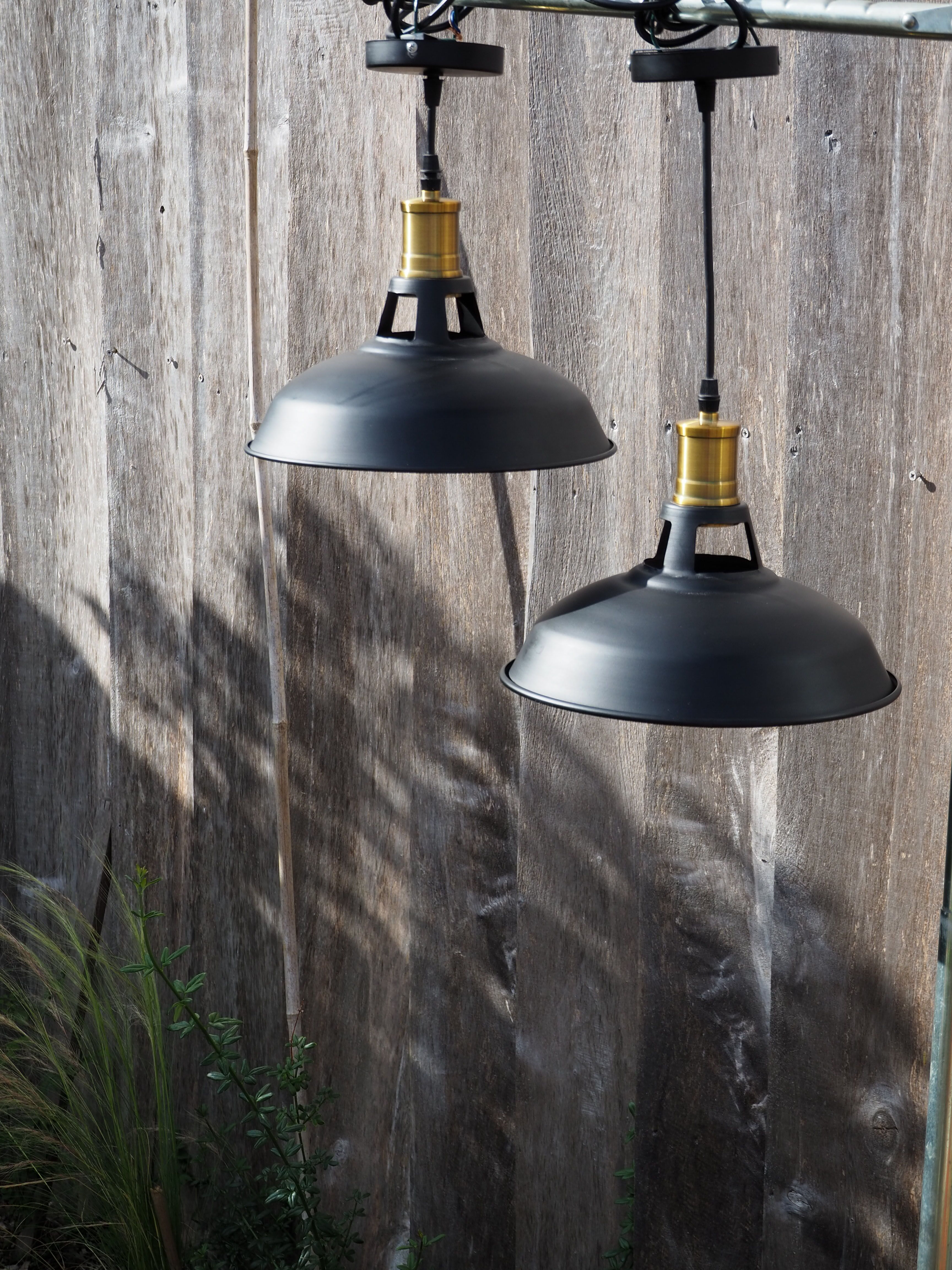 Pair of contemporary hanging Industrial style light