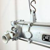 Grey Industrial Hanging Tube Light from Elektrosvit, 1980s