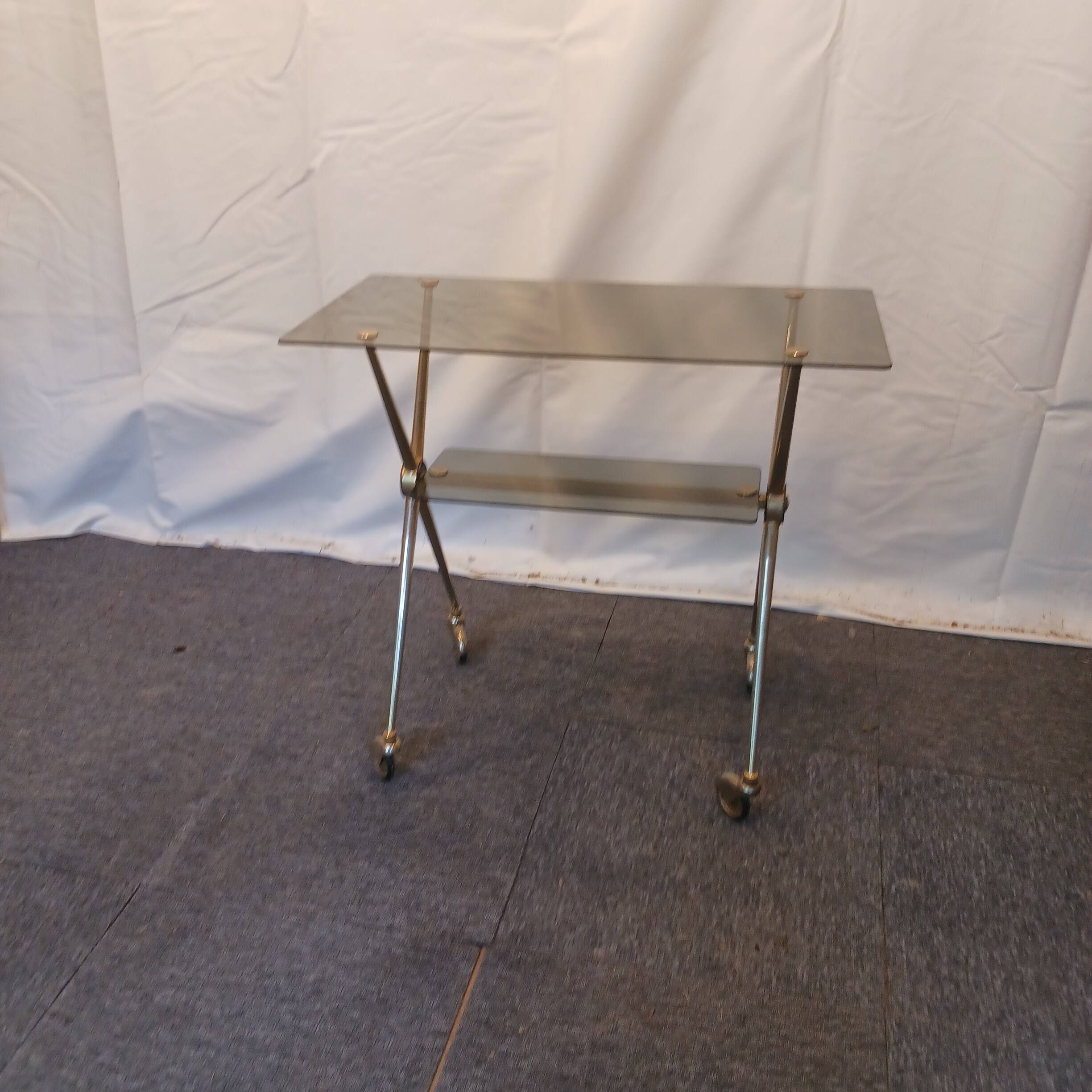 Desert glass and brass circa 1960
