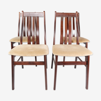 Lot de 4 chaises en acajou par Farstrup, années 1960