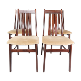 Set of four dining room chairs of mahogany of Danish design by Farstrup, 1960s