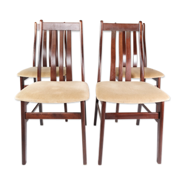 Lot de 4 chaises en acajou par Farstrup, années 1960