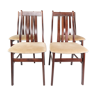 Set of four dining room chairs of mahogany of Danish design by Farstrup, 1960s