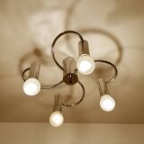 Vintage Space Age Ceiling Light, Chrome