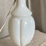 Vintage 1960s white opaline crystal lamp from Sèvres