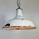 Industrial British White Enamel Factory Pendant Lamp from Benjamin, 1960s