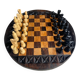 Jeu d’échec en bois sculpté