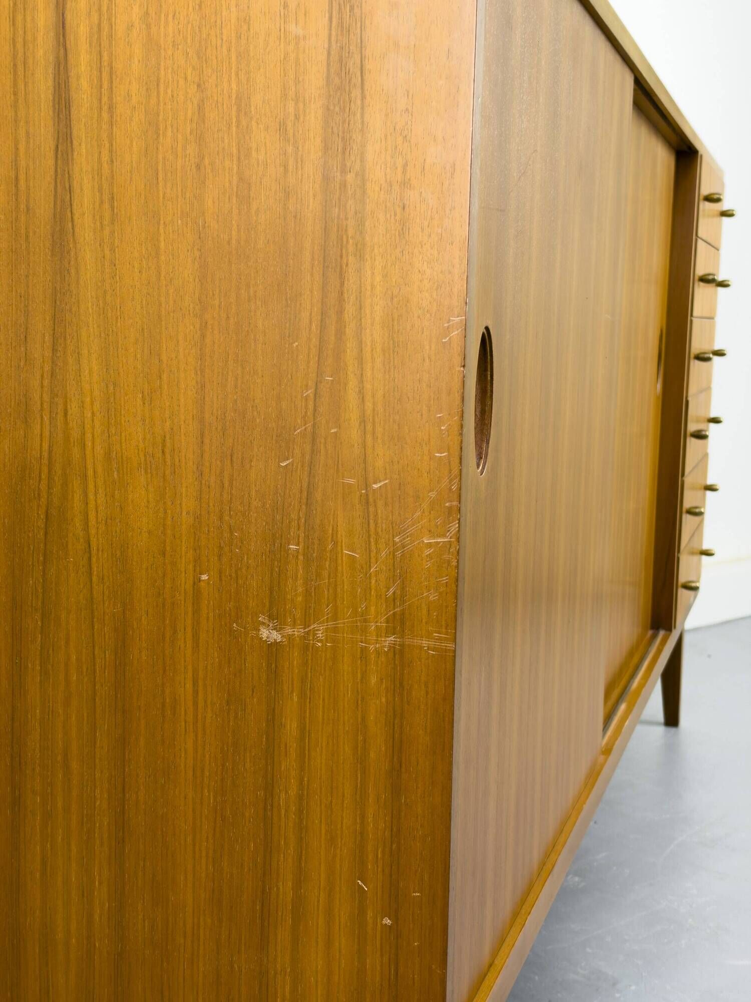 Mid-Century Sideboard in Walnut by Georg Satink for WK Möbel, 1950s